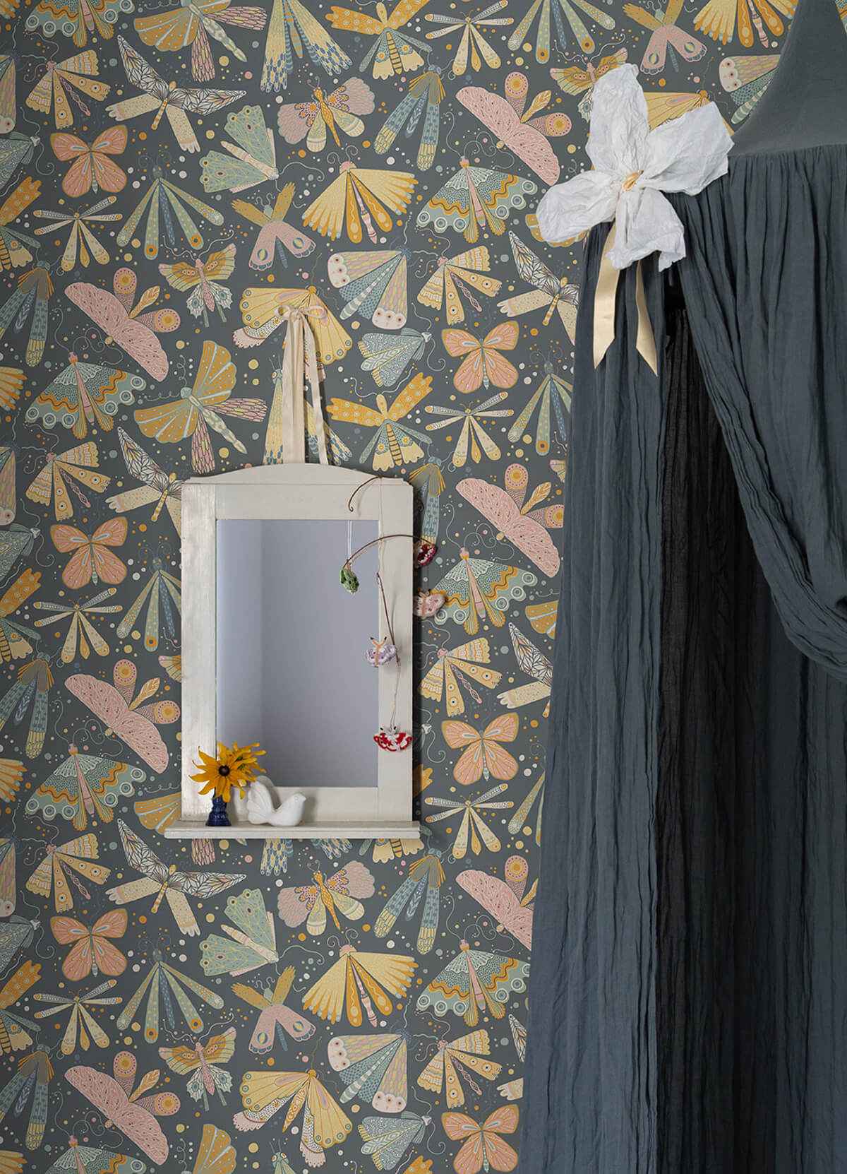 Flyga Blue Bonanza Wallpaper - York Wallcoverings - 4111-63022 - York Wallcoverings Wallpaper