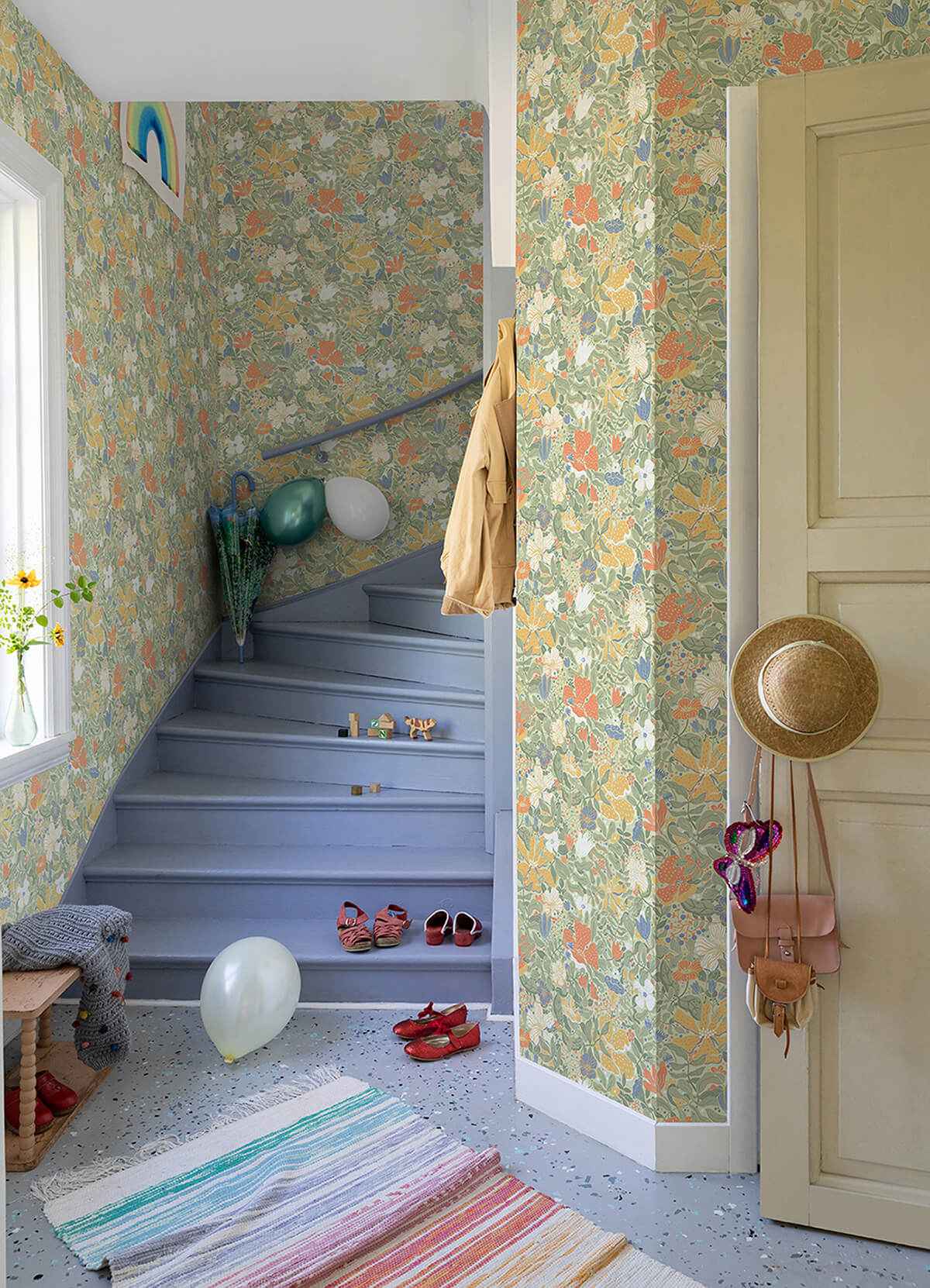 Midsommar Sage Floral Medley Wallpaper - York Wallcoverings - 4111-63018 - York Wallcoverings Wallpaper