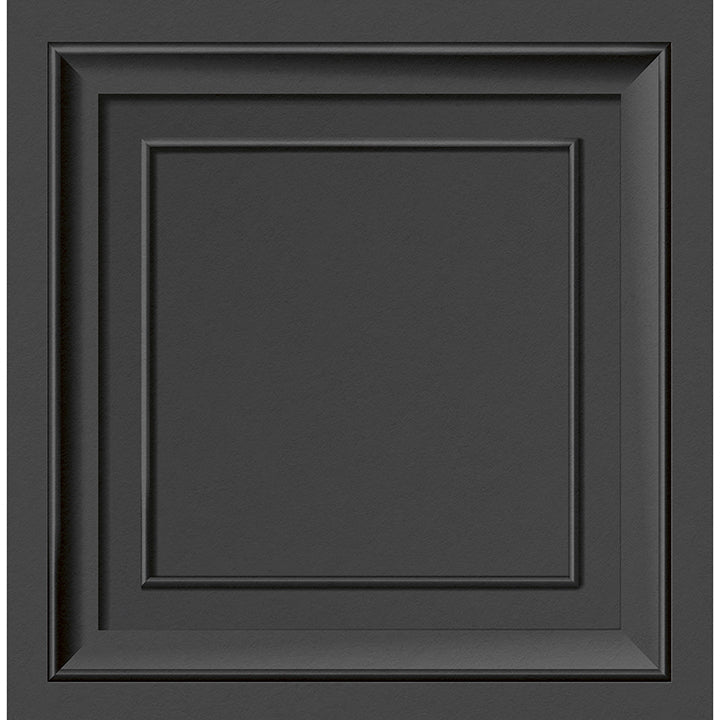 distinctive-dark-grey-square-panel-wallpaper-york-wallcoverings-fd43001 - York Wallcoverings Wallpaper