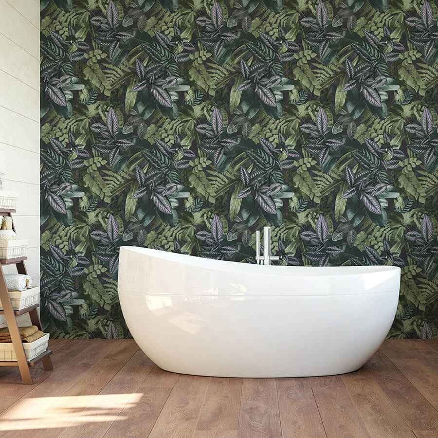 Green Living Wall Peel and Stick Wallpaper - York Wallcoverings - NHS4778 - York Wallcoverings Wallpaper