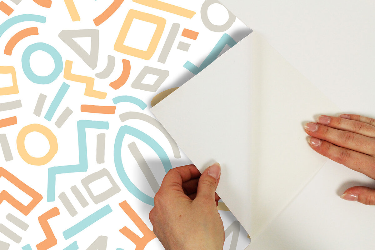 multi-doodle-abstract-peel-and-stick-wallpaper-york-wallcoverings-aes4790 - York Wallcoverings Wallpaper