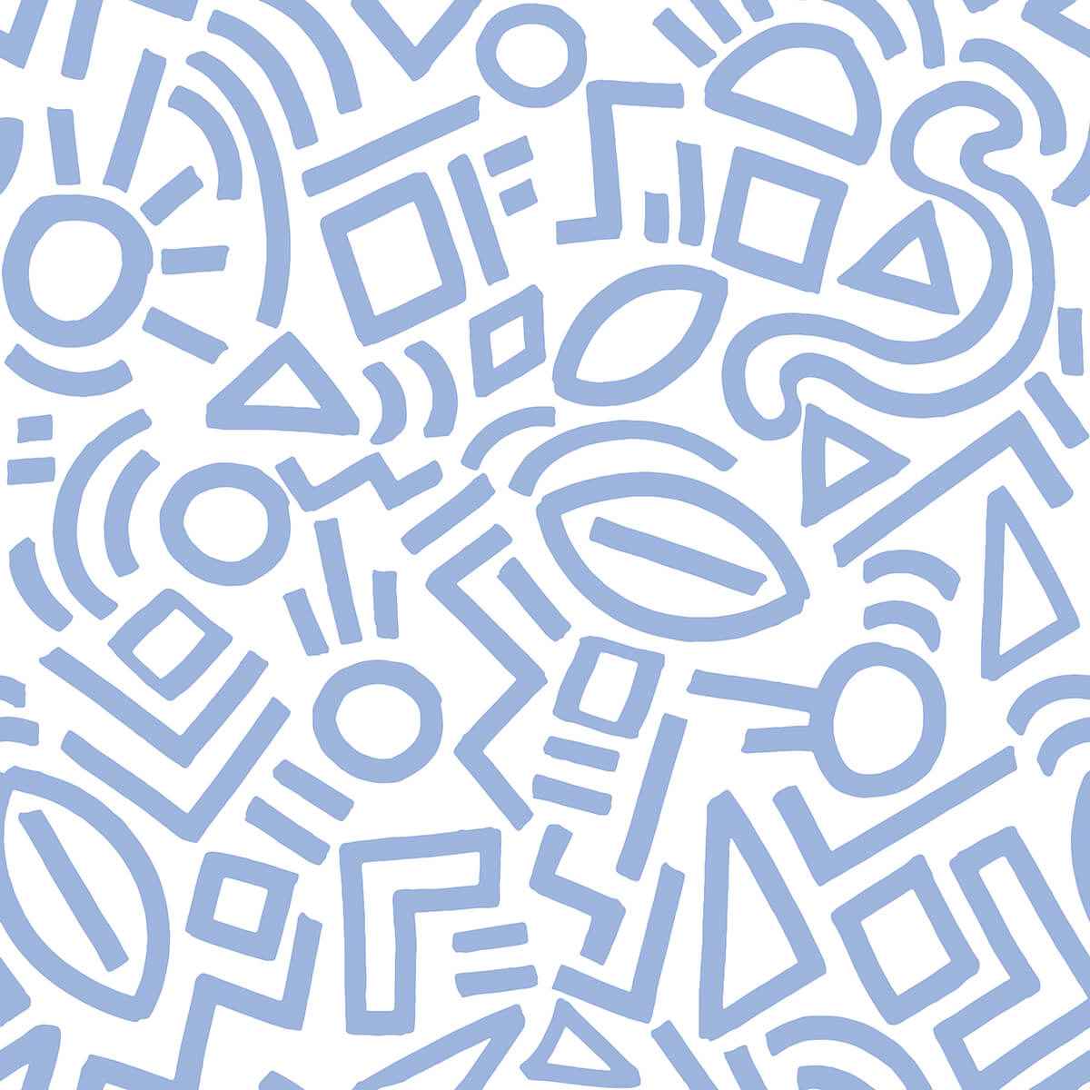Periwinkle Doodle Abstract Peel & Stick - York Wallcoverings - AES4792