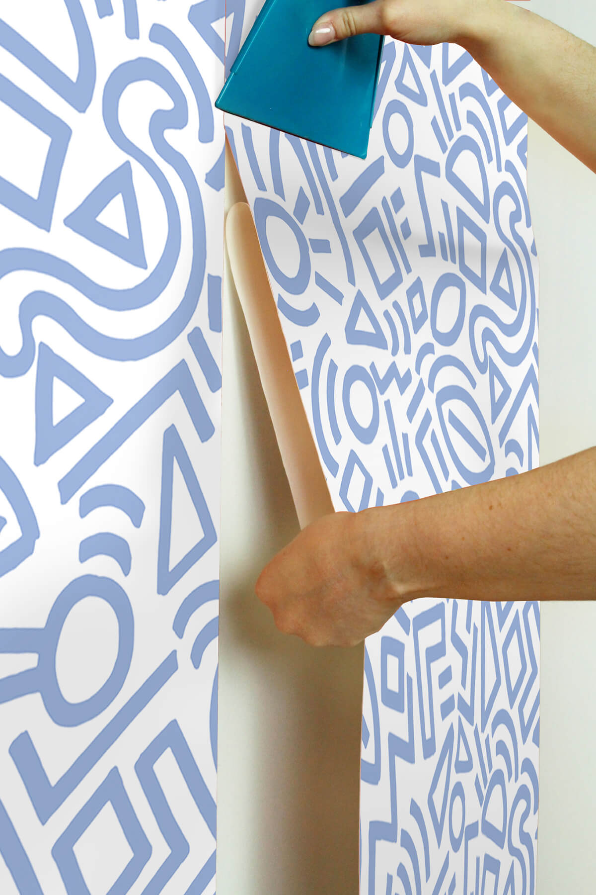 periwinkle-doodle-abstract-peel-and-stick-wallpaper-york-wallcoverings-aes4792 - York Wallcoverings Wallpaper