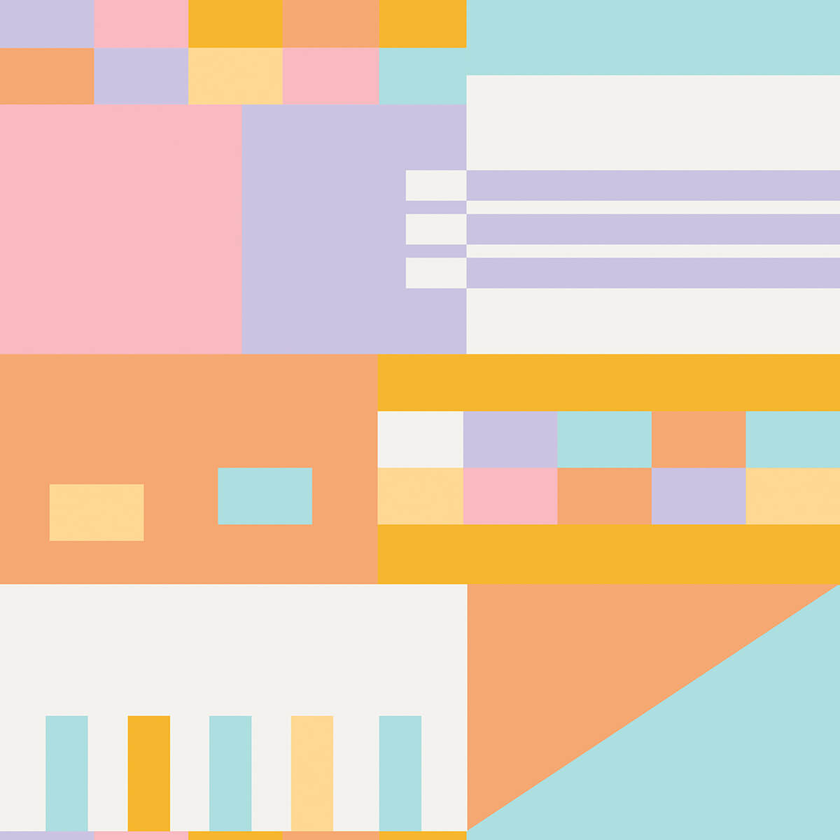 multi-warm-kiki-shapes-peel-and-stick-wallpaper-york-wallcoverings-aes4794 - York Wallcoverings Wallpaper