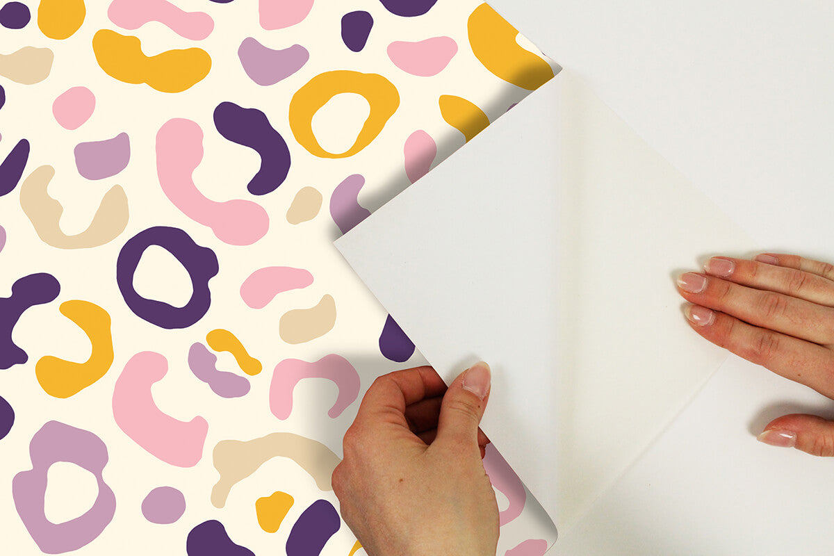 multi-purple-leopard-spots-peel-and-stick-wallpaper-york-wallcoverings-aes4796 - York Wallcoverings Wallpaper