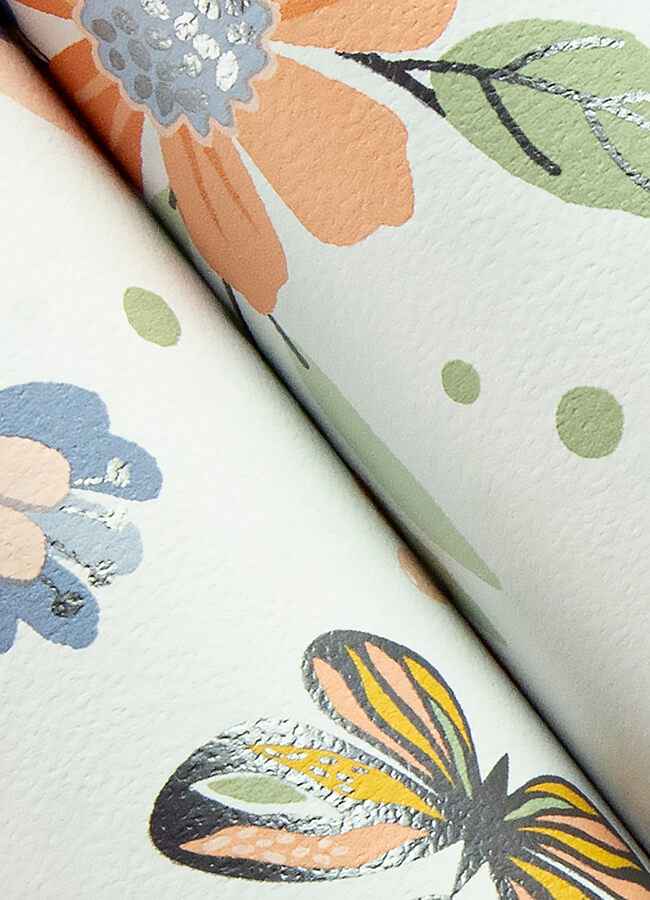 Zev Coral Butterfly Wallpaper - York Wallcoverings - 4060-58105 - York Wallcoverings Wallpaper