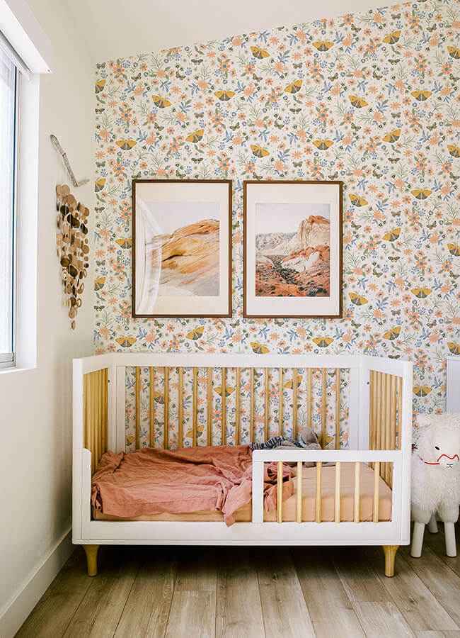 Zev Coral Butterfly Wallpaper - York Wallcoverings - 4060-58105 - York Wallcoverings Wallpaper