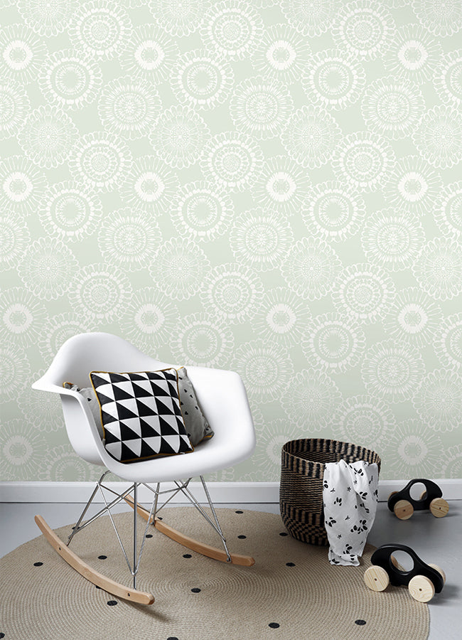 sonnet-sage-floral-wallpaper-york-wallcoverings-4060-128861 - York Wallcoverings Papel pintado