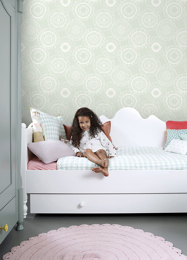 sonnet-sage-floral-wallpaper-york-wallcoverings-4060-128861 - York Wallcoverings Papel pintado