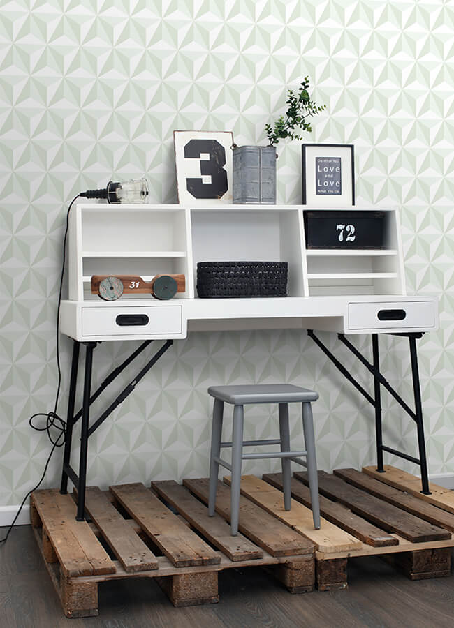 adella-sage-geometric-wallpaper-york-wallcoverings-4060-138913 - York Wallcoverings Wallpaper