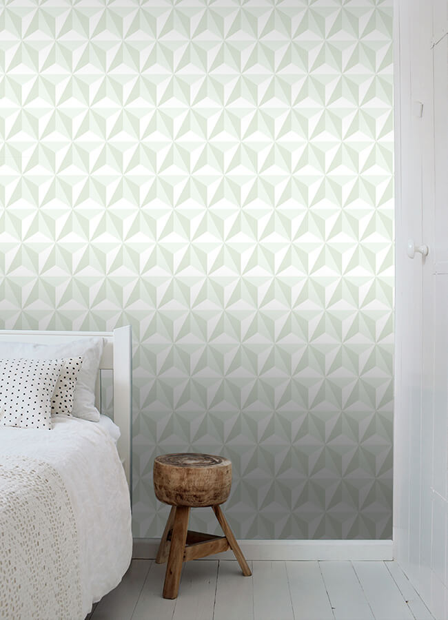 adella-sage-geometric-wallpaper-york-wallcoverings-4060-138913 - York Wallcoverings Wallpaper