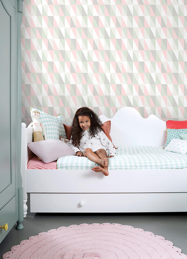 inez-pastel-geometric-wallpaper-york-wallcoverings-4060-138919 - York Wallcoverings Wallpaper