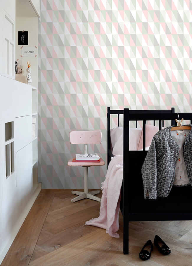 inez-pastel-geometric-wallpaper-york-wallcoverings-4060-138919 - York Wallcoverings Wallpaper