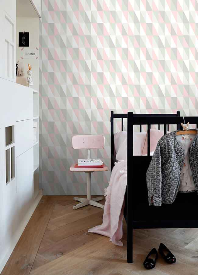 Inez Pastel Geometric Wallpaper - York Wallcoverings - 4060-138919 - York Wallcoverings Wallpaper