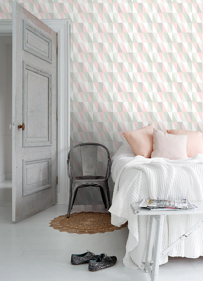 inez-pastel-geometric-wallpaper-york-wallcoverings-4060-138919 - York Wallcoverings Wallpaper