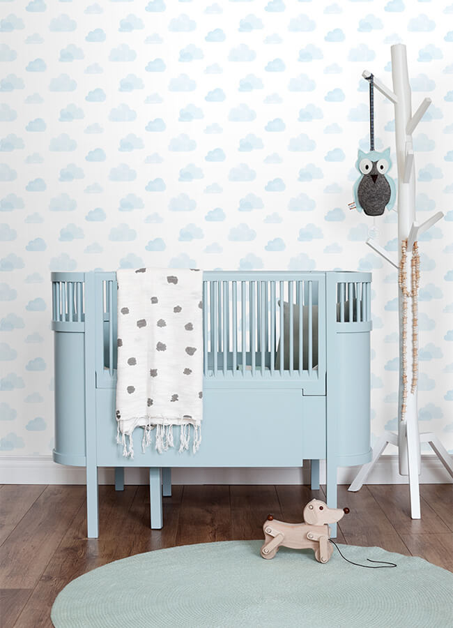 irie-blue-clouds-wallpaper-york-wallcoverings-4060-138930 - York Wallcoverings Wallpaper