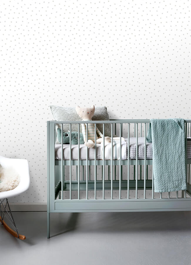 pixie-grey-dots-wallpaper-york-wallcoverings-4060-138935 - York Wallcoverings Wallpaper