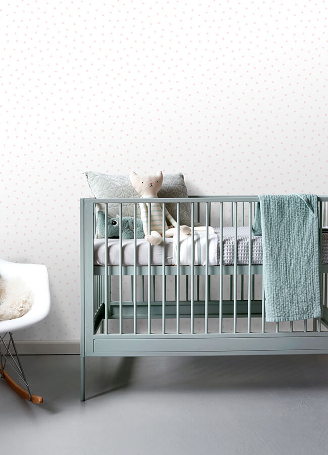 pixie-pink-dots-wallpaper-york-wallcoverings-4060-138936 - York Wallcoverings Papel pintado