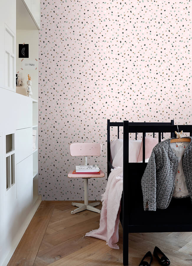 ona-pink-terrazzo-wallpaper-york-wallcoverings-4060-139035 - York Wallcoverings Wallpaper