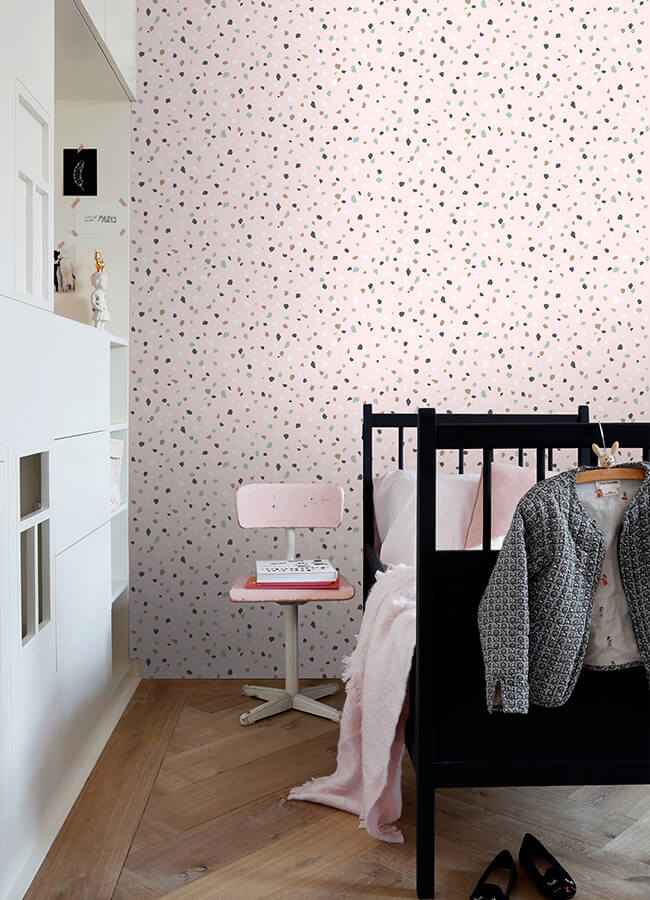 Ona Pink Terrazzo Wallpaper - York Wallcoverings - 4060-139035 - York Wallcoverings Wallpaper