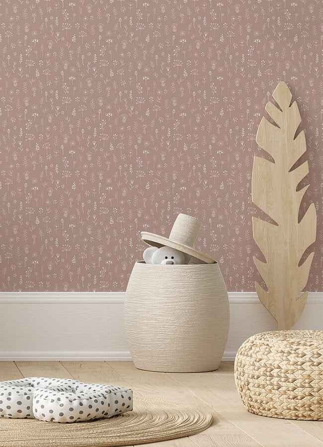 Tatula Rose Floral Wallpaper - York Wallcoverings - 4060-139280 - York Wallcoverings Wallpaper