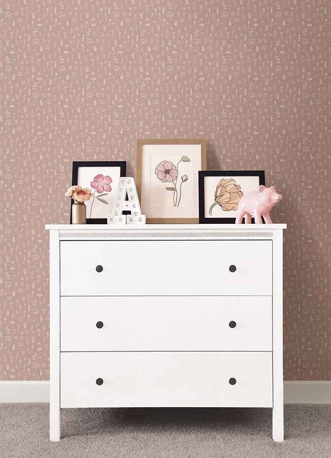 Tatula Rose Floral Wallpaper - York Wallcoverings - 4060-139280 - York Wallcoverings Wallpaper