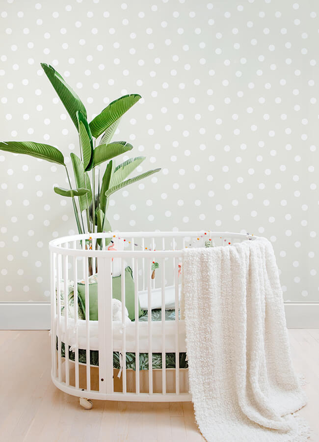 jubilee-silver-dots-wallpaper-york-wallcoverings-4060-347513 - York Wallcoverings Papel pintado