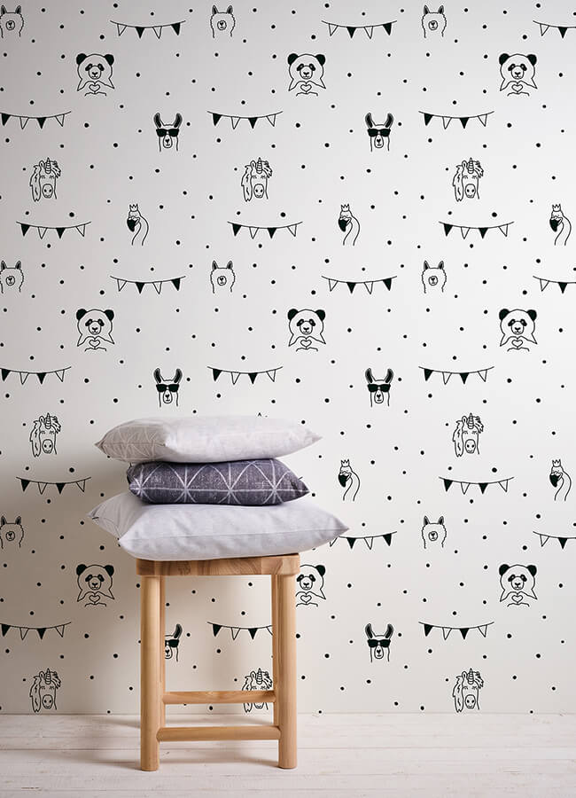 orlow-black-llama-wallpaper-york-wallcoverings-4060-381382 - York Wallcoverings Papel pintado