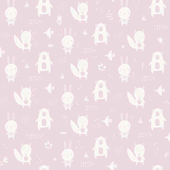 Bitsy Pink Woodland Wallpaper - York Wallcoverings - 4060-91303