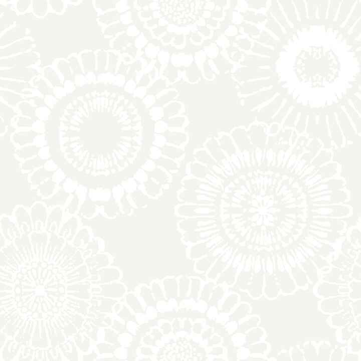 Sonnet Platinum Floral Wallpaper - York Wallcoverings - 4060-138910