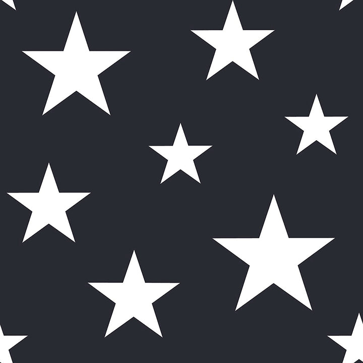 amira-navy-stars-wallpaper-york-wallcoverings-4060-138933 - York Wallcoverings Papel pintado