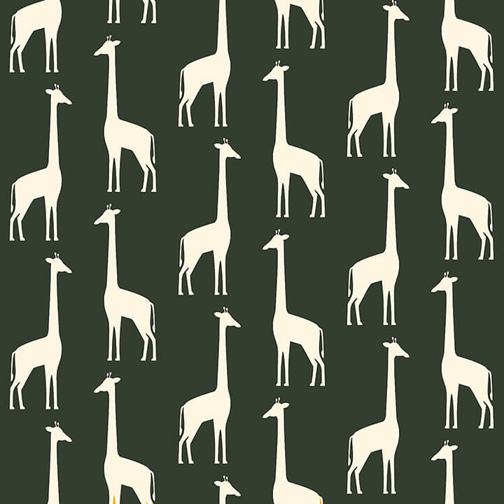 vivi-green-giraffe-wallpaper-york-wallcoverings-4060-139060 - York Wallcoverings Papel pintado