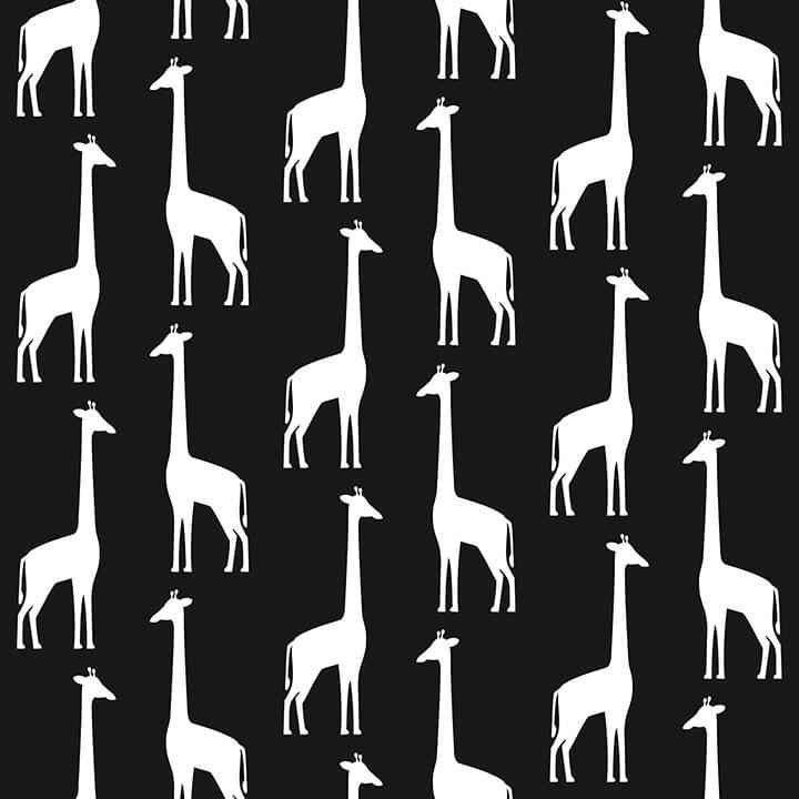 Vivi Black Giraffe Wallpaper - York Wallcoverings - 4060-139062 - York Wallcoverings Wallpaper