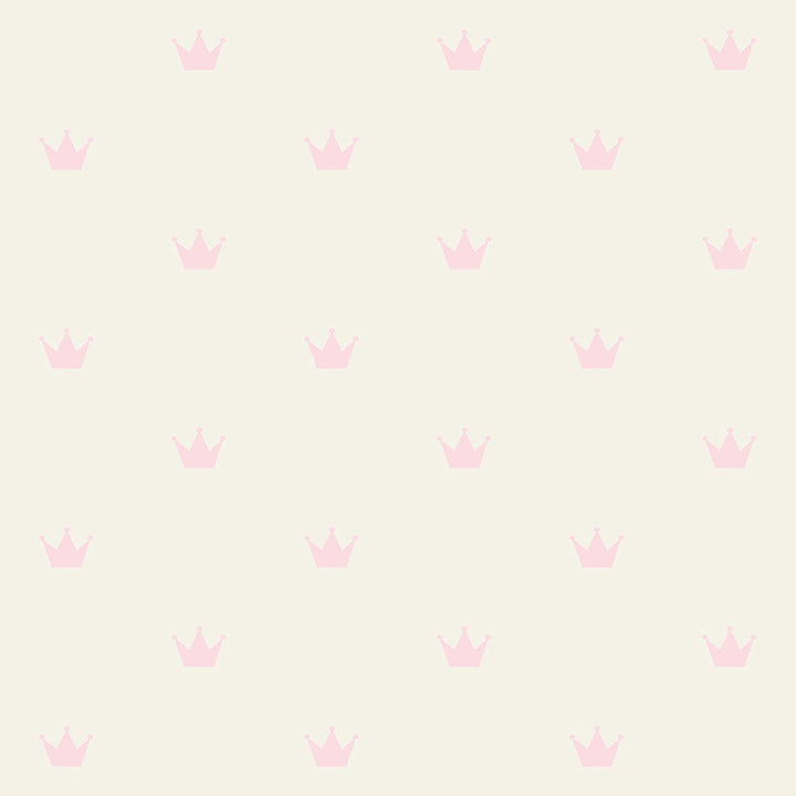 bea-light-pink-crowns-wallpaper-york-wallcoverings-4060-347702 - York Wallcoverings Papel pintado