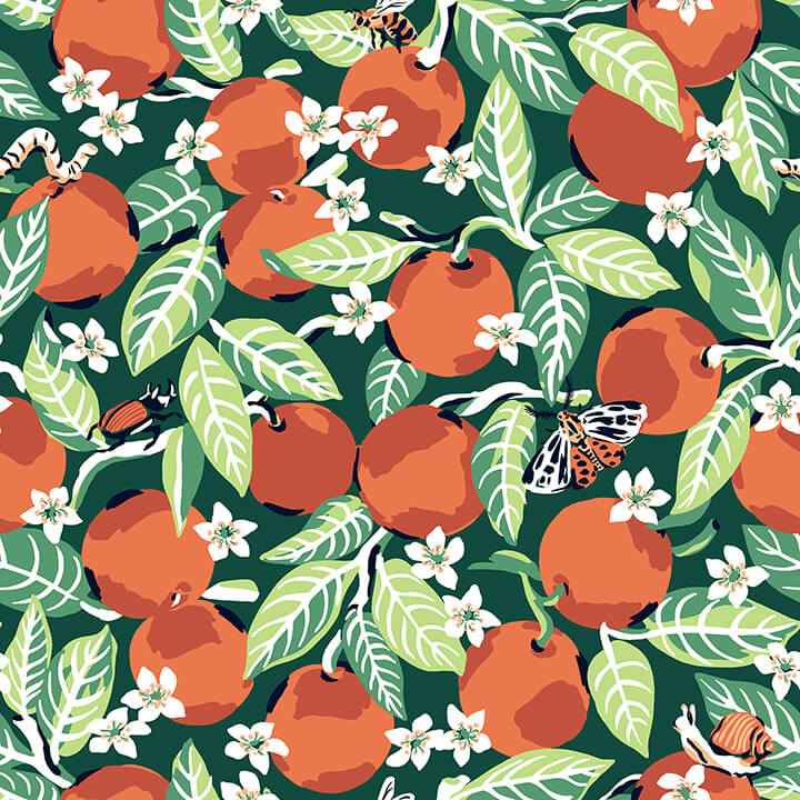 Juniper Orange Grove Peel and Stick Wallpaper - York Wallcoverings - PFS4816 - York Wallcoverings Wallpaper