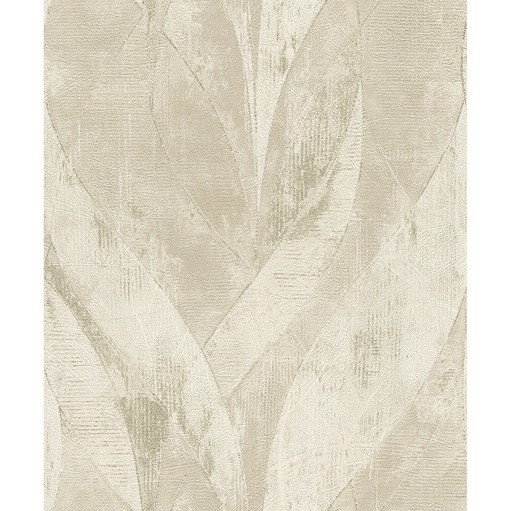 blake-light-grey-leaf-wallpaper-york-wallcoverings-4096-520033 - York Wallcoverings Wallpaper