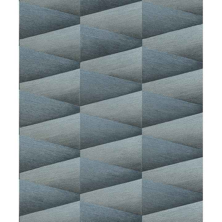 Shae Indigo Geo Wallpaper - York Wallcoverings - 4096-554656