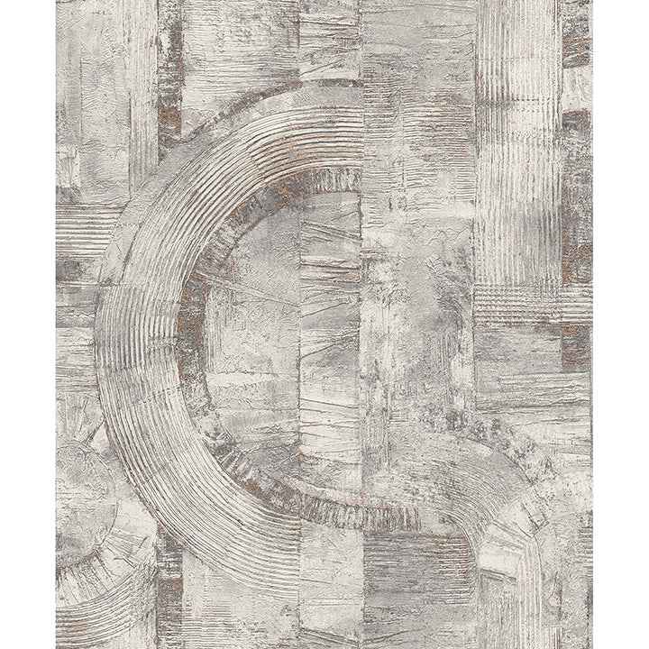 Abe Light Grey Geo Wallpaper - York Wallcoverings - 4096-554779 - York Wallcoverings Wallpaper