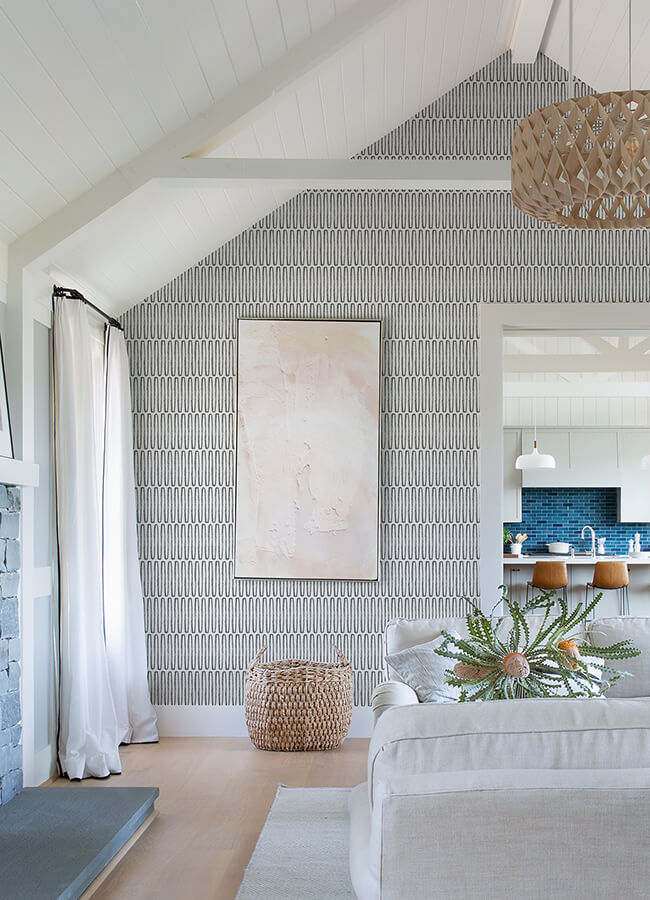 lars-charcoal-retro-wave-wallpaper-york-wallcoverings-4066-26501 - York Wallcoverings Papel pintado