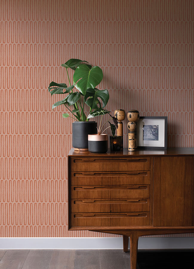 lars-coral-retro-wave-wallpaper-york-wallcoverings-4066-26503 - York Wallcoverings Papel pintado