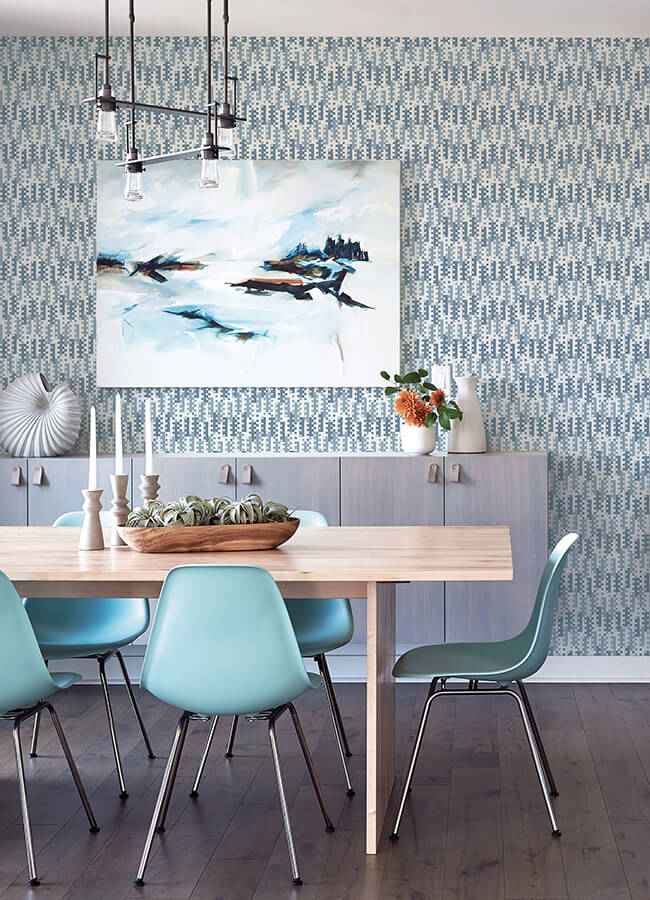 Erik Blue Building Blocks Wallpaper - York Wallcoverings - 4066-26508 - York Wallcoverings Wallpaper