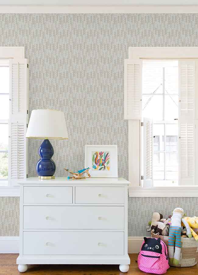 Erik Light Grey Building Blocks Wallpaper - York Wallcoverings - 4066-26509 - York Wallcoverings Wallpaper