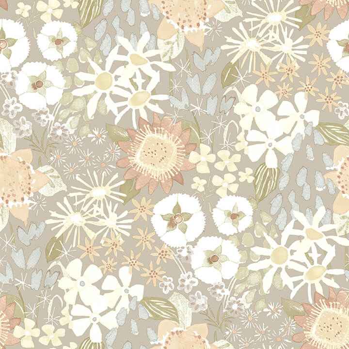 Karina Pastel Wildflower Garden Wallpaper - York Wallcoverings - 4066-26523
