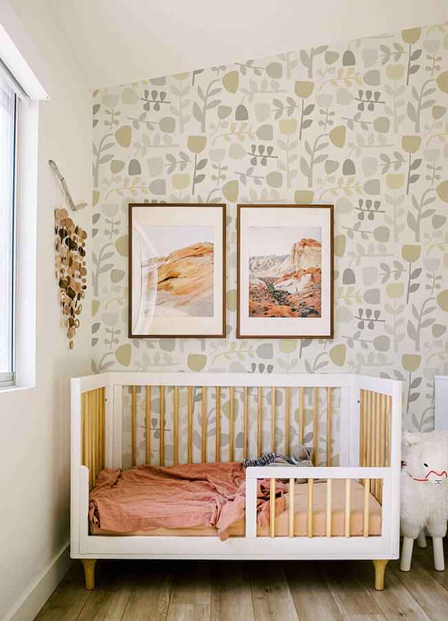 Juni Neutral Abstract Tulips Wallpaper - York Wallcoverings - 4066-26537 - York Wallcoverings Wallpaper