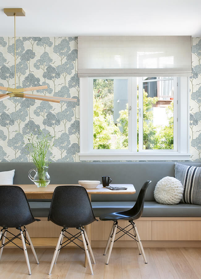 lykke-blue-textured-tree-wallpaper-york-wallcoverings-4066-26540 - York Wallcoverings Wallpaper