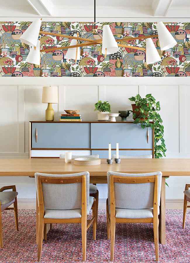 Fika Plum Blissful Birds & Blooms Wallpaper - York Wallcoverings - 4066-26558 - York Wallcoverings Wallpaper