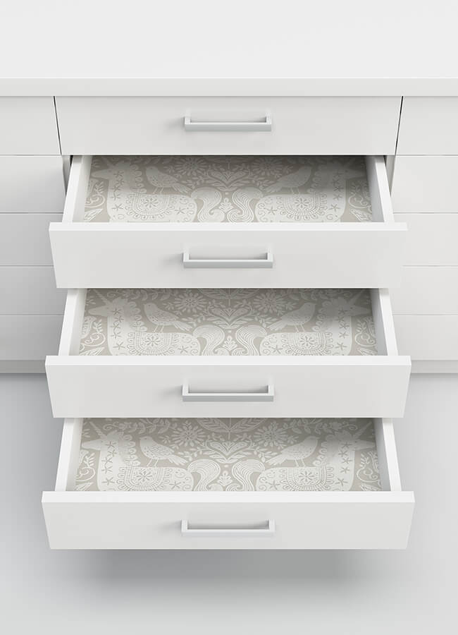 unicorn-stamp-taupe-peel-and-stick-wallpaper-york-wallcoverings-nus4856 - York Wallcoverings Wallpaper