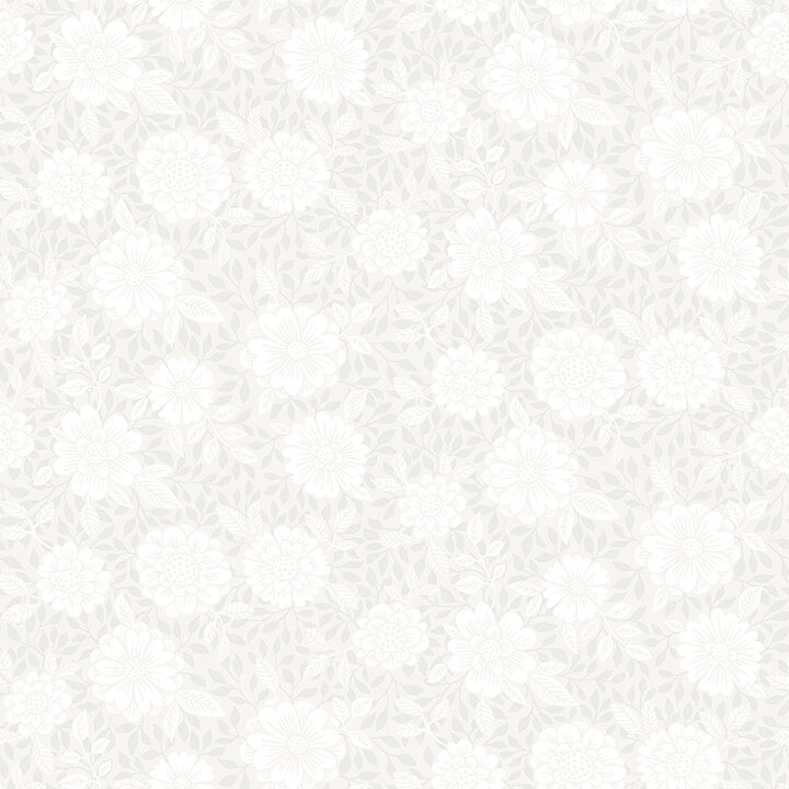lizette-light-grey-charming-floral-wallpaper-york-wallcoverings-4080-15908 - York Wallcoverings Papel pintado