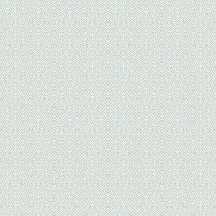 athena-light-blue-scalloped-botanical-wallpaper-york-wallcoverings-4080-15918 - York Wallcoverings Wallpaper