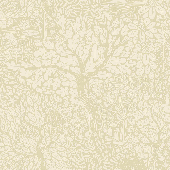 olle-neutral-forest-sanctuary-wallpaper-york-wallcoverings-4080-83109 - York Wallcoverings Papel pintado
